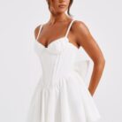 Josie Mini Dress - White - Sassygrove