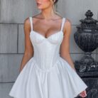 Josie Mini Dress - White - Sassygrove