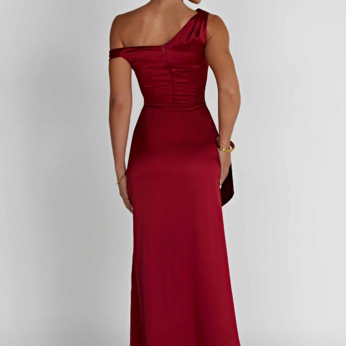 Juliene Maxi Dress - Wine - Sassygrove