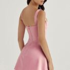 Wrap Charm Dress-Pink - Sassygrove