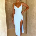 Kiara Midi Dress - Light Blue - Sassygrove