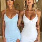 Kiara Midi Dress - Light Blue - Sassygrove