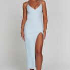 Kiara Midi Dress - Light Blue - Sassygrove