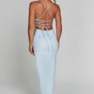 Kiara Midi Dress - Light Blue - Sassygrove