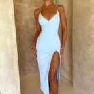 Kiara Midi Dress - Light Blue - Sassygrove