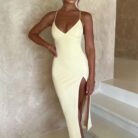 Kiara Midi Dress - Lemon - Sassygrove