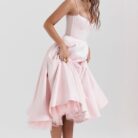 Madeline Midi Dress - Pink - Sassygrove