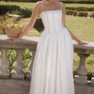 Margaret White Cotton Midi Sundress - Sassygrove