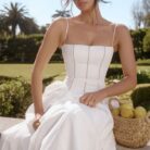 Margaret White Cotton Midi Sundress - Sassygrove