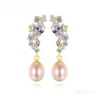Natural Freshwater Sterling Silver Pearl Stud Earring Adalynn - Sassygrove
