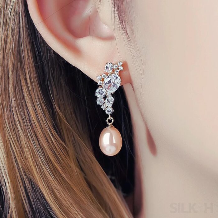 Natural Freshwater Sterling Silver Pearl Stud Earring Adalynn - Sassygrove
