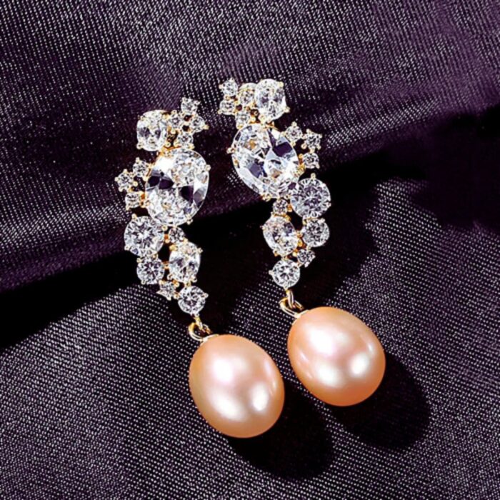 Natural Freshwater Sterling Silver Pearl Stud Earring Adalynn - Sassygrove