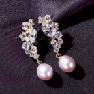 Natural Freshwater Sterling Silver Pearl Stud Earring Adalynn - Sassygrove