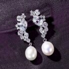 Natural Freshwater Sterling Silver Pearl Stud Earring Adalynn - Sassygrove