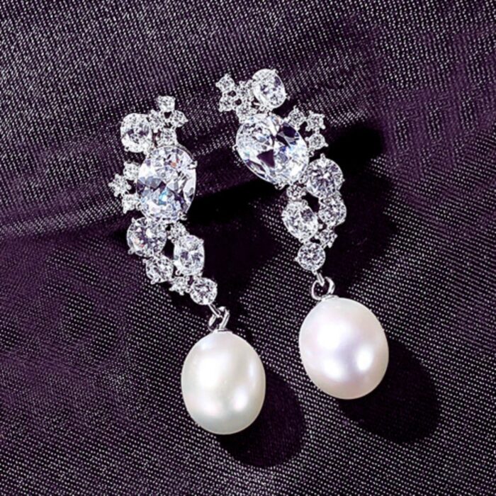 Natural Freshwater Sterling Silver Pearl Stud Earring Adalynn - Sassygrove