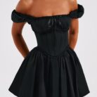 Phoebe Mini Dress-Black - Sassygrove