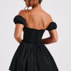 Phoebe Mini Dress-Black - Sassygrove