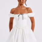 Phoebe Mini Dress - Black/White - Sassygrove