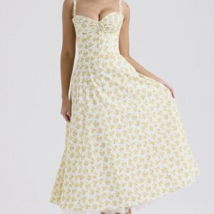 Rosalia Midi Sundress - Floral Print - Sassygrove