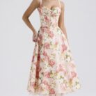 Rosalia Midi Sundress - Pink Peony - Sassygrove