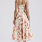 Rosalia Midi Sundress - Pink Peony - Sassygrove