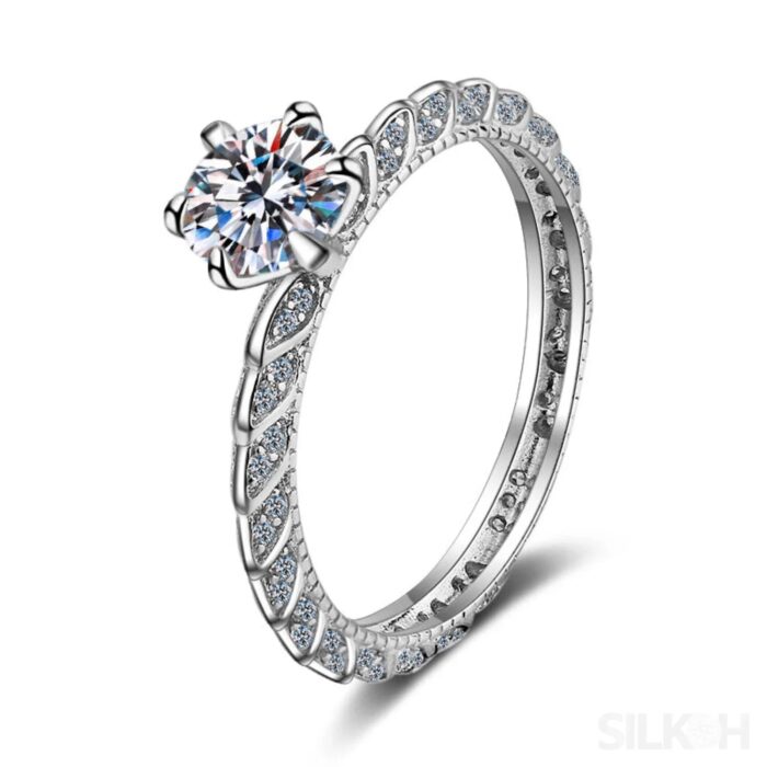 Round Cut Moissanite Engagement Ring Jen - Sassygrove