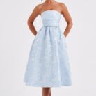 Sienna Midi Dress- Blue - Sassygrove