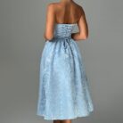 Sienna Midi Dress- Blue - Sassygrove