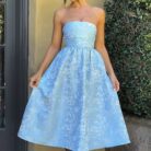 Sienna Midi Dress- Blue - Sassygrove