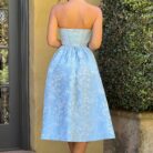 Sienna Midi Dress- Blue - Sassygrove