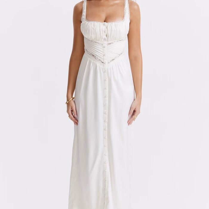 Tiana Midi Dress - Milkmaid - Sassygrove