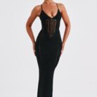 Xena Maxi Dress - Black - Sassygrove