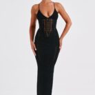 Xena Maxi Dress - Black - Sassygrove