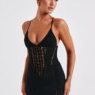 Xena Maxi Dress - Black - Sassygrove