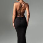 Xena Maxi Dress - Black - Sassygrove