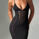 Xena Maxi Dress - Black - Sassygrove