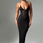 Xena Maxi Dress - Black - Sassygrove