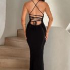 Xena Maxi Dress - Black - Sassygrove