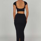 Yazmin Maxi Skirt - Black - Sassygrove