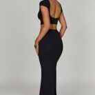 Yazmin Maxi Skirt - Black - Sassygrove