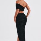 Elsa Midi Skirt - Black - Sassygrove