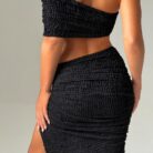Elsa Midi Skirt - Black - Sassygrove