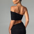 Elsa Midi Skirt - Black - Sassygrove