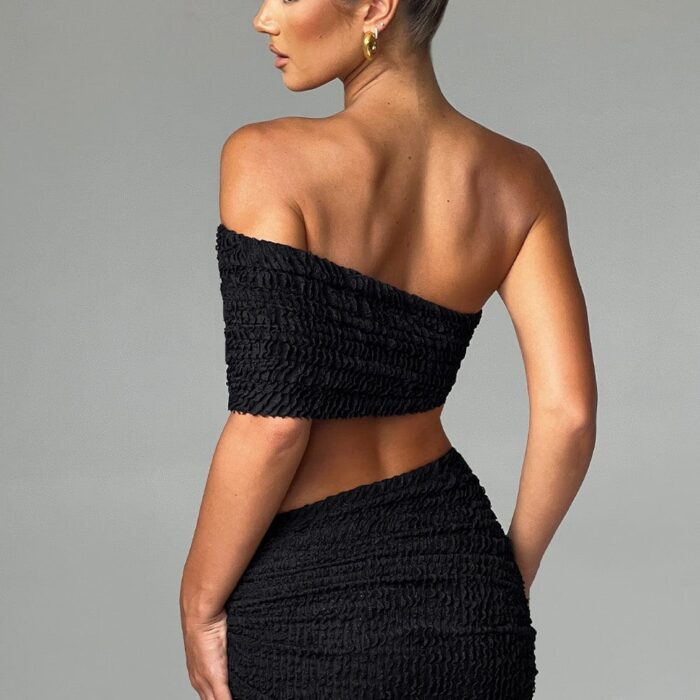 Elsa Midi Skirt - Black - Sassygrove