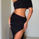 Elsa Midi Skirt - Black - Sassygrove