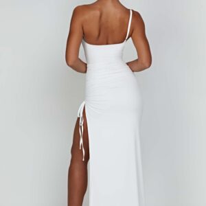 Zahara Maxi Dress - White - Sassygrove