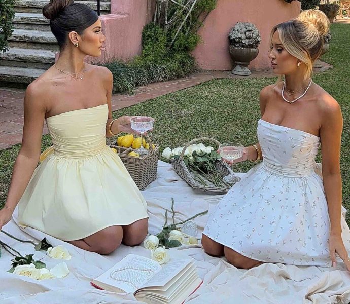 Melinda Mini Dress - Lemon - Sassygrove